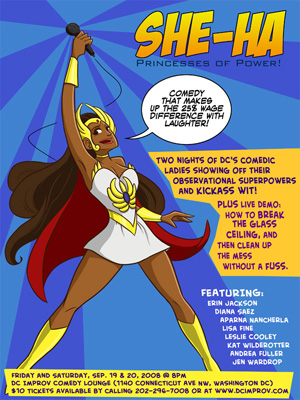 She-Ha, Comedy that makes up the 25% wage difference with Laughter