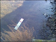 parking sign in the C&O Canal