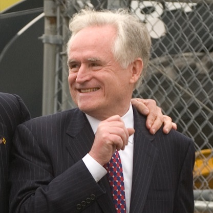 Richard Sarles at the groundbreaking of the Mass Transit Tunnel in June 2009. Courtesy former Gov. Jon Jon Corzine's office