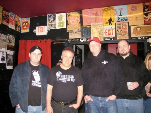 Jello Biafra with Marcus, Craig, and Michael Darpino