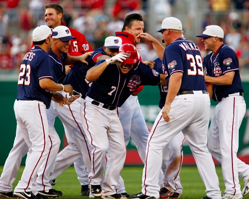 Nationals Celebrate a Victory