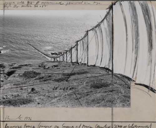 Running Fence Project; photo courtesy Smithsonian American Art Museum