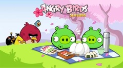 Angry birds cherry blossom