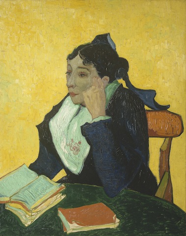 Vincent van Gogh, L'Arlésienne (Madame Joseph-Michel Ginoux),1888–89. Oil on canvas, 36 x 29 in.The Metropolitan Museum of Art, New York.Bequest of Sam A. Lewisohn, 1951