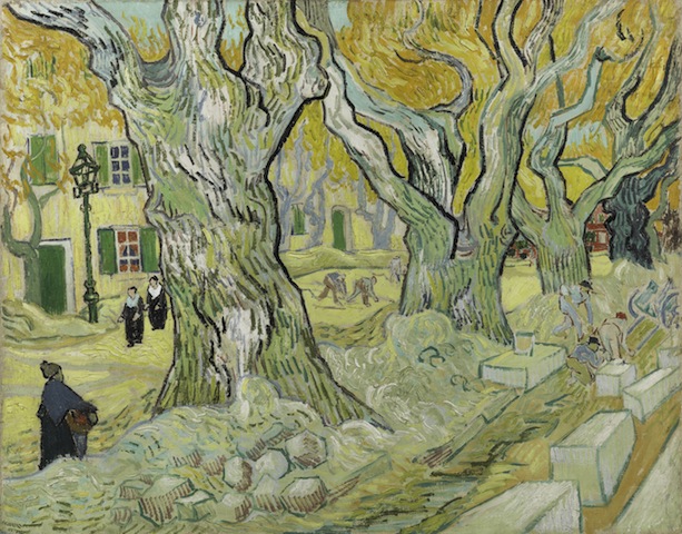 Vincent van Gogh, The Road Menders, 1889. Oil on canvas, 29 x 36 1/2 in. The Phillips Collection, Washington, DC. Acquired 1949