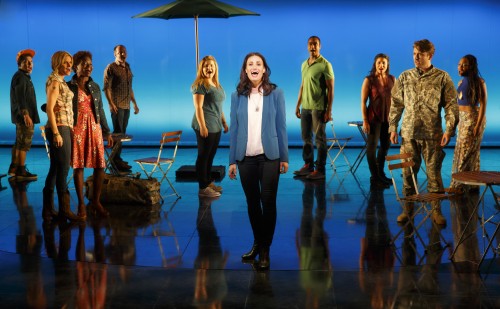 Idina Menzel and company in If/Then at the National Theatre. Photo by Joan Marcus.