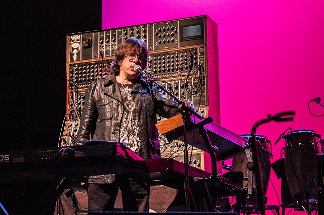 Keith Emerson performs on his modular Moog synthesizer (Photo courtesy Moogfest)