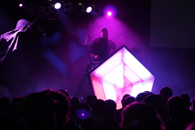 Com Truise and his pentagon (Photo courtesy Moogfest)