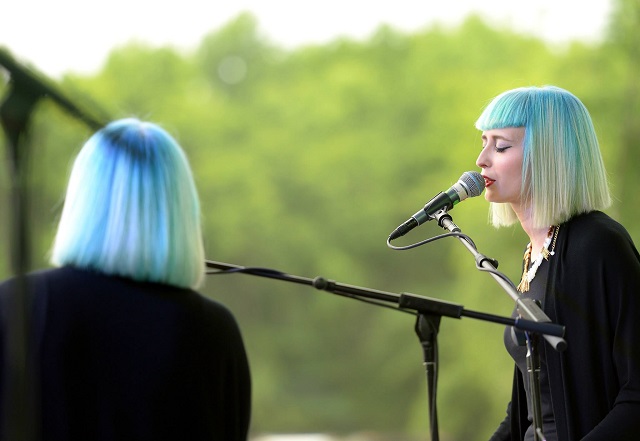 The ladies of Lucius (photo courtesy Firefly Music Festival)