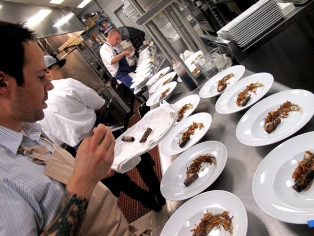 Aaron Silverman in the kitchen of Rose's Luxury (Photo courtesy Rose's Luxury)